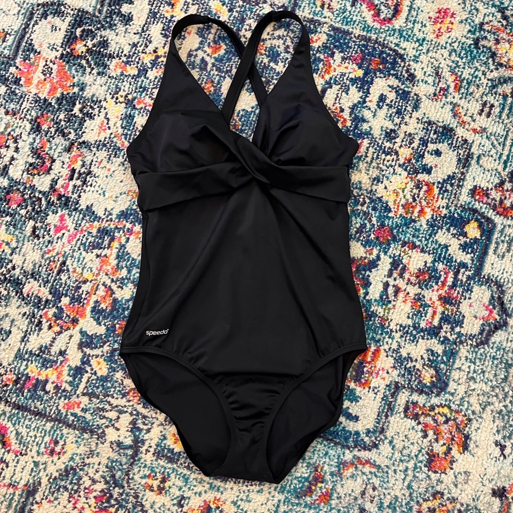 Speedo ruched lap/swimsuit